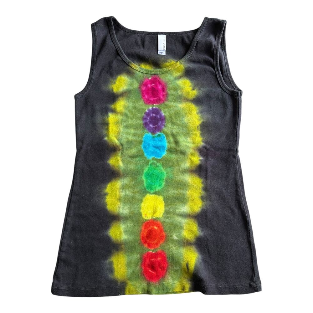 Womens Tank Top Size Small Handmade Tie Dye Colorful Chakras Yogi Brand New NWT